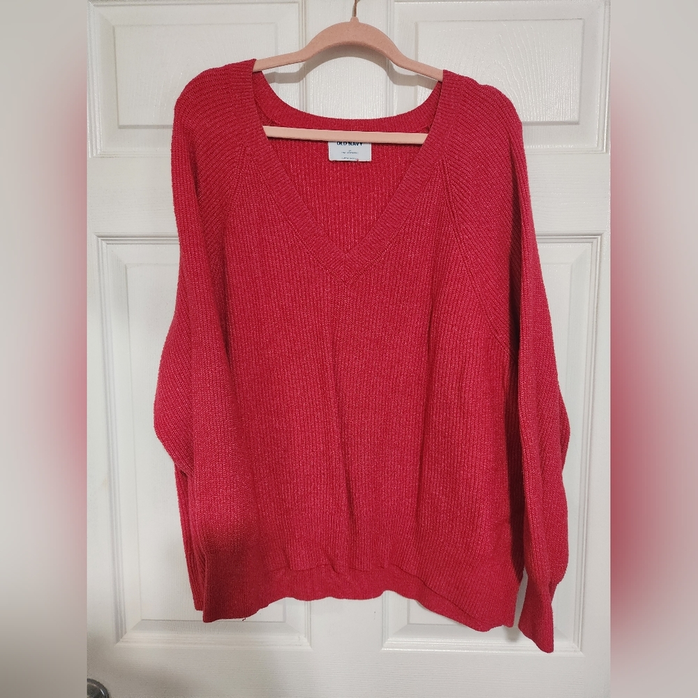 Red Old Navy Sweater 2X